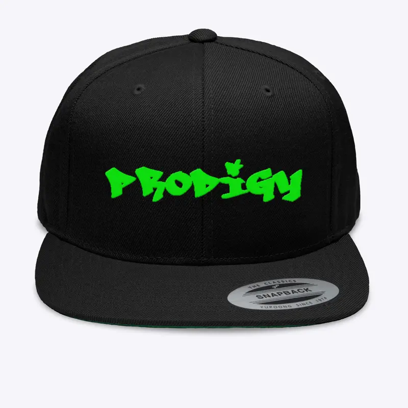 Prodigy Hat (Neon Green Letters)