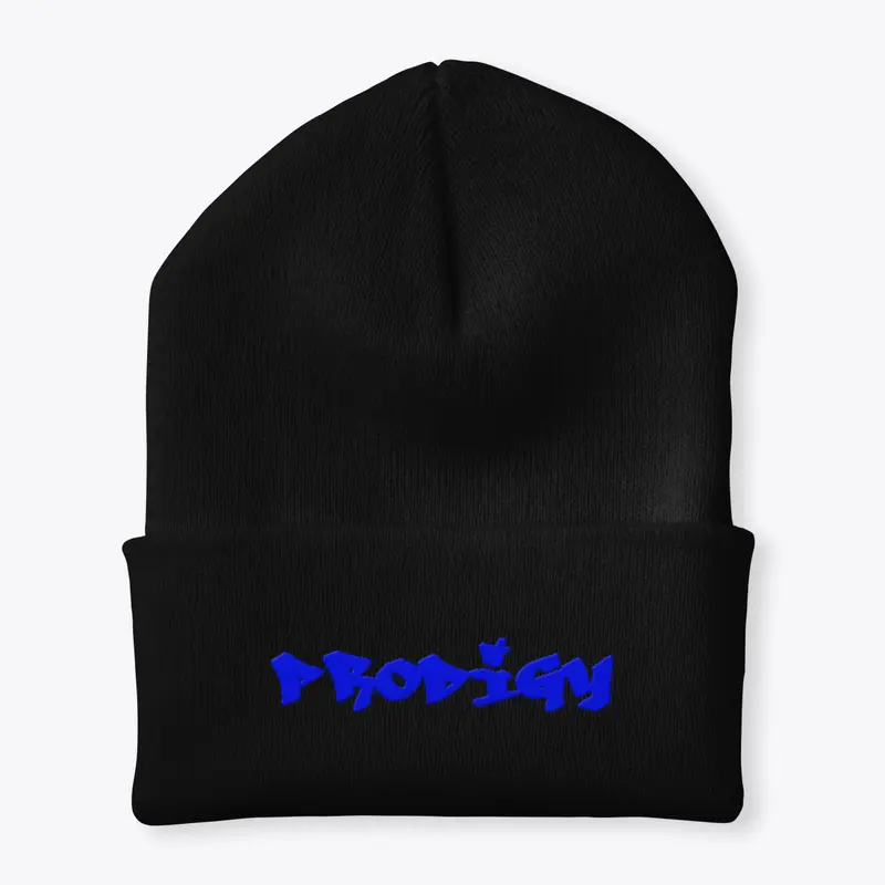 Prodigy Beanie (Blue Letters)