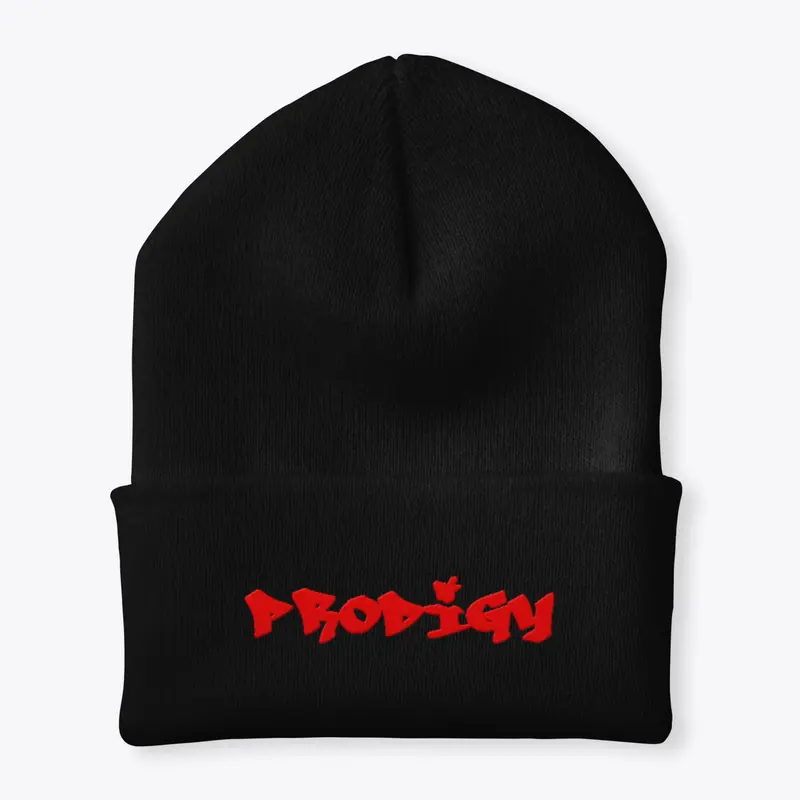 Prodigy Beanie (Red Letters)