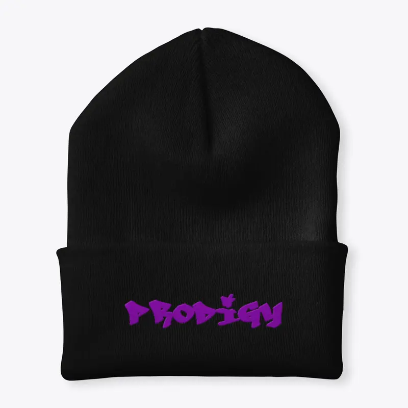 Prodigy Beanie (Purple Letters)