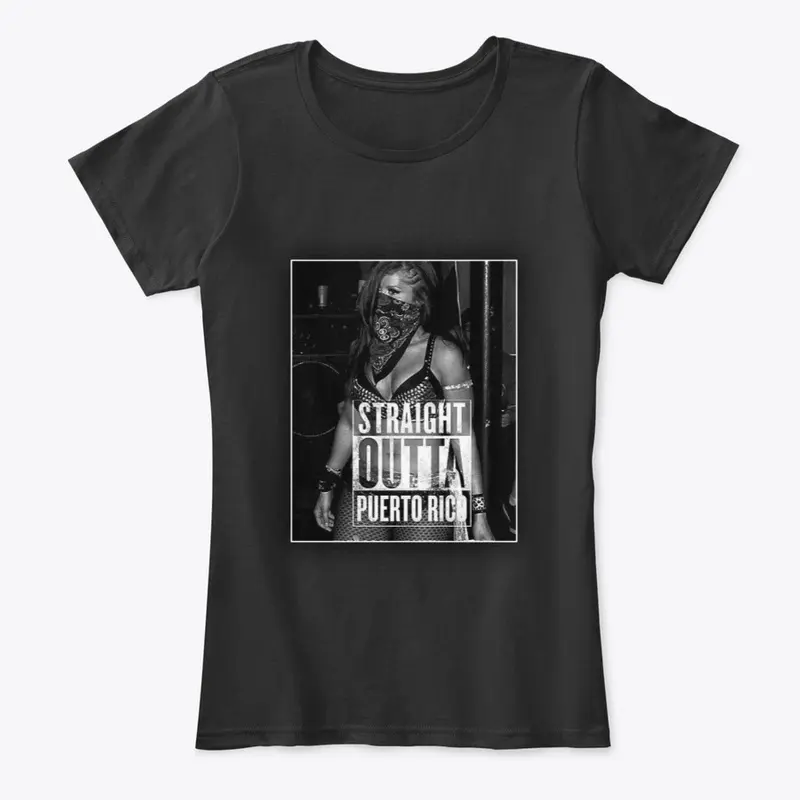 Straight Outta PR Womens Premium Tee