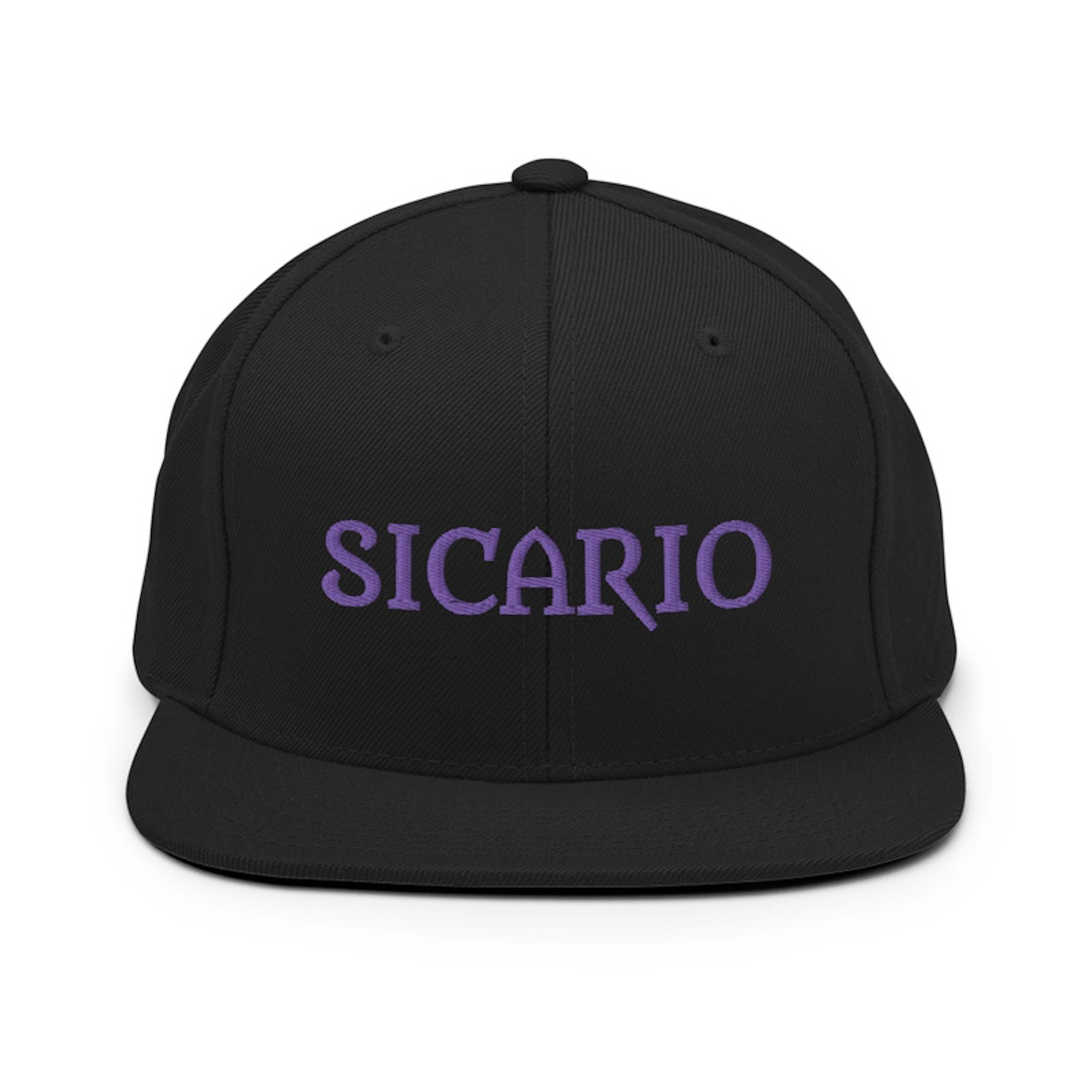 Sicario Hat - Purple Lettering