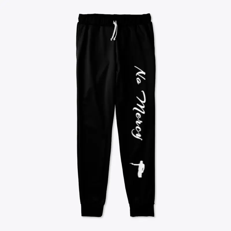 No Mercy Joggers (Men-White Letters)