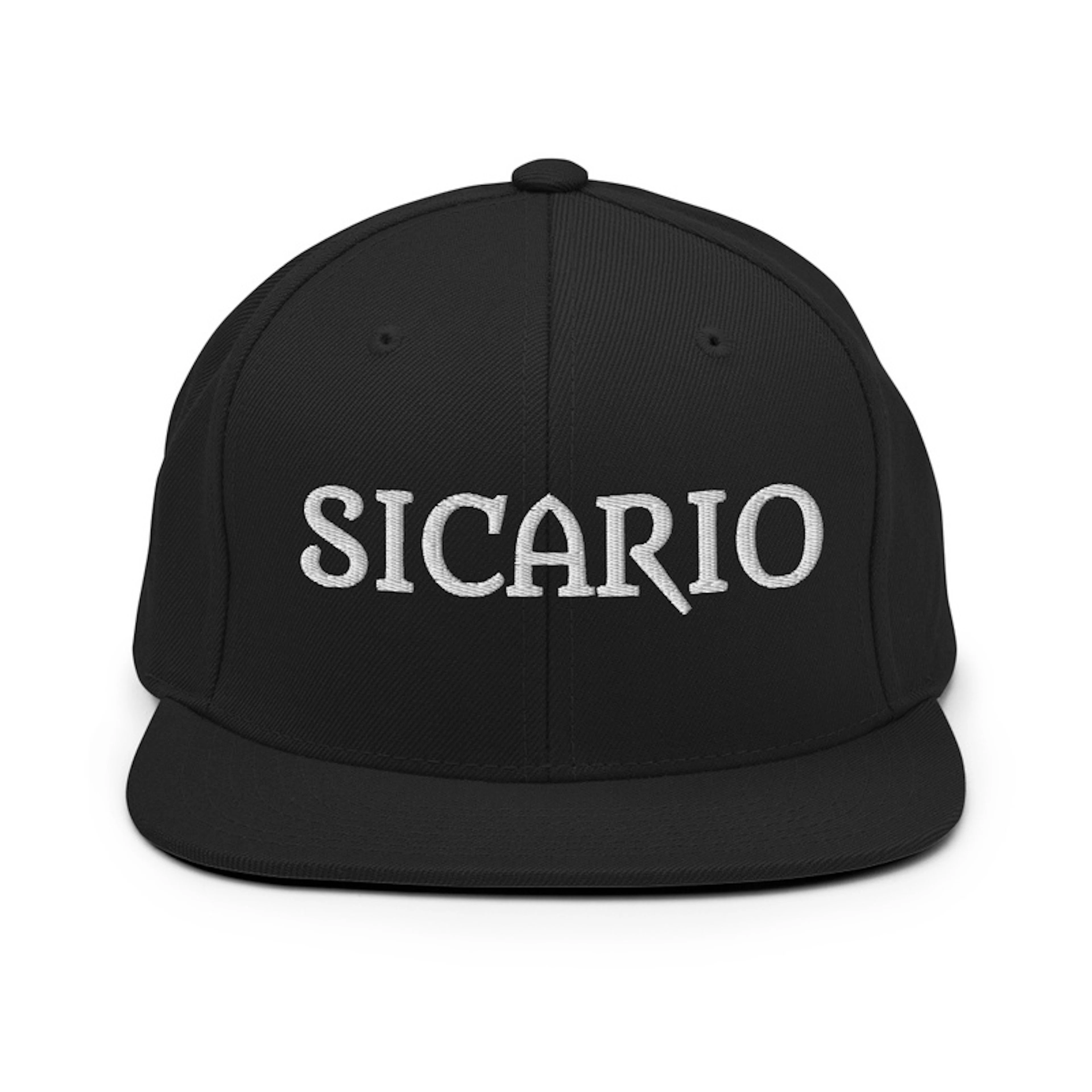 SICARIO Hat - White Letters