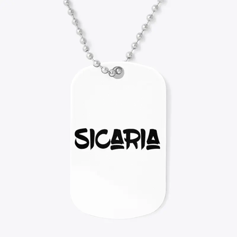 SICARIA Triangle Symbols (Black) Dog Tag