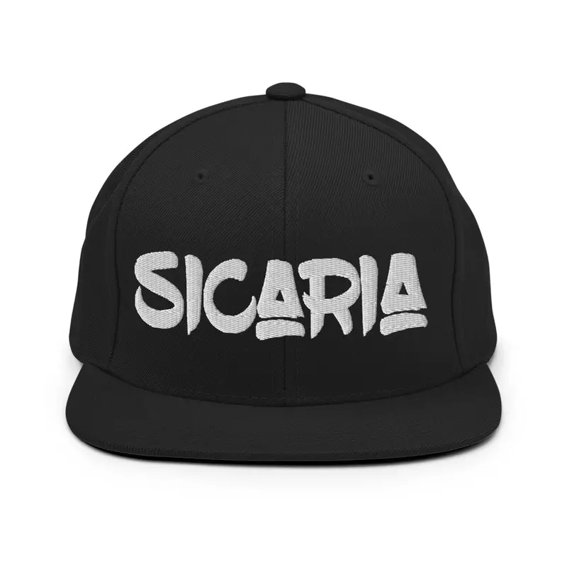 SICARIA (Triangles Design) White Letters